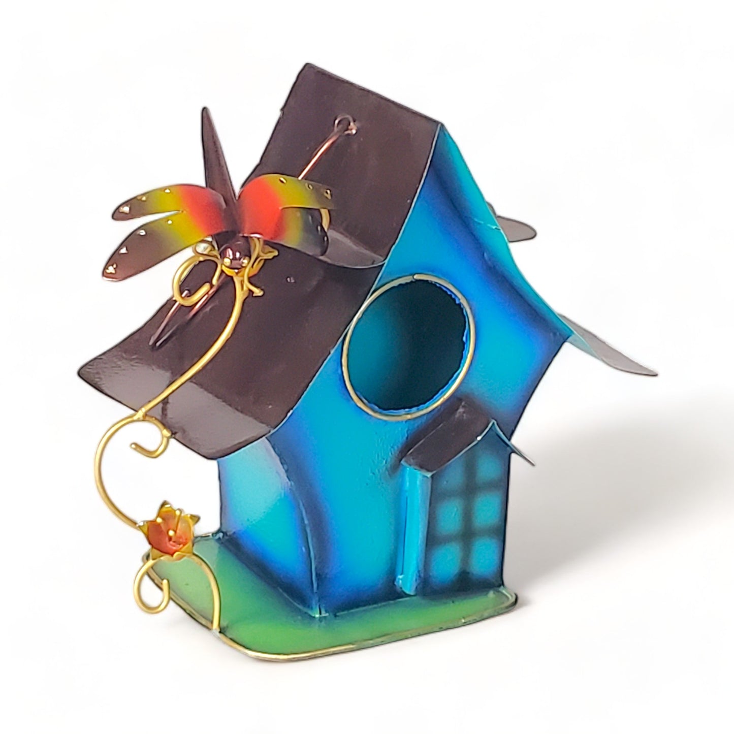 Decorative Bird House - Blue - Chaiya Home & Garden Decor