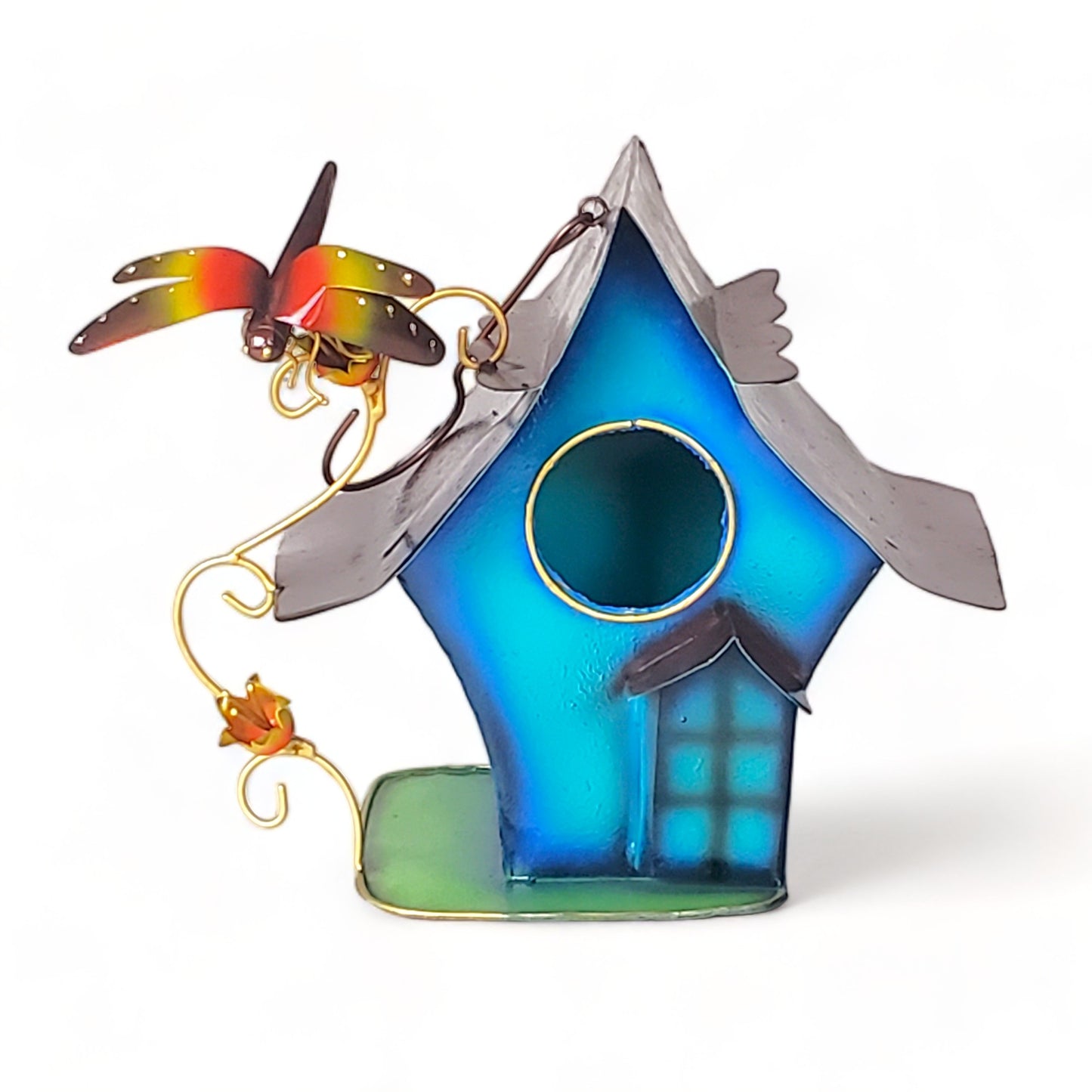 Decorative Bird House - Blue - Chaiya Home & Garden Decor