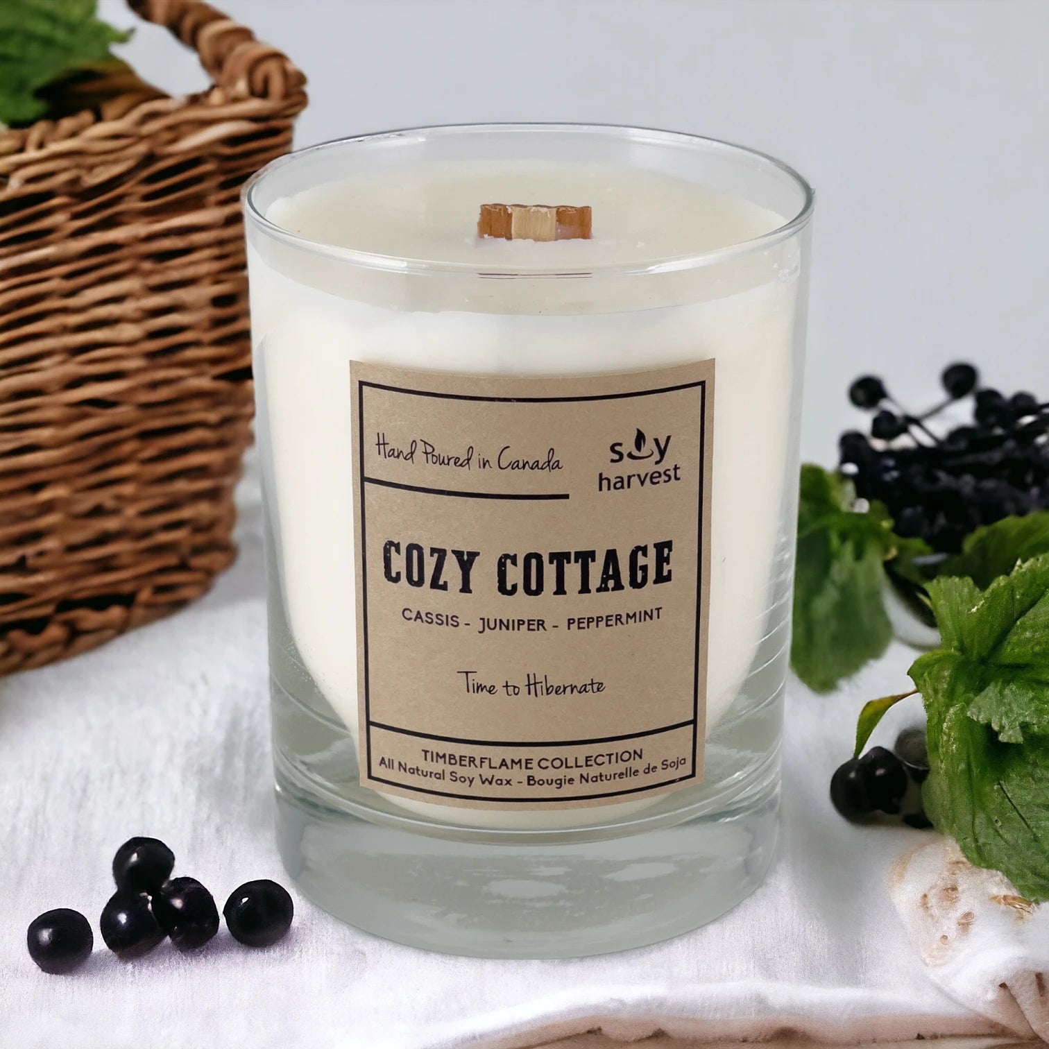 "Cozy Cottage" Timberflame Candle - Chaiya Home & Garden Decor