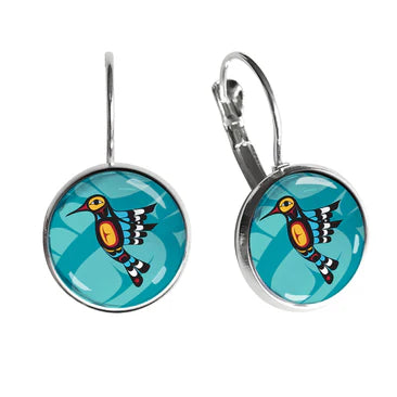 "Hummingbird" Dome Earrings - Chaiya Home & Garden Decor