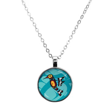 "Hummingbird" Dome Necklace