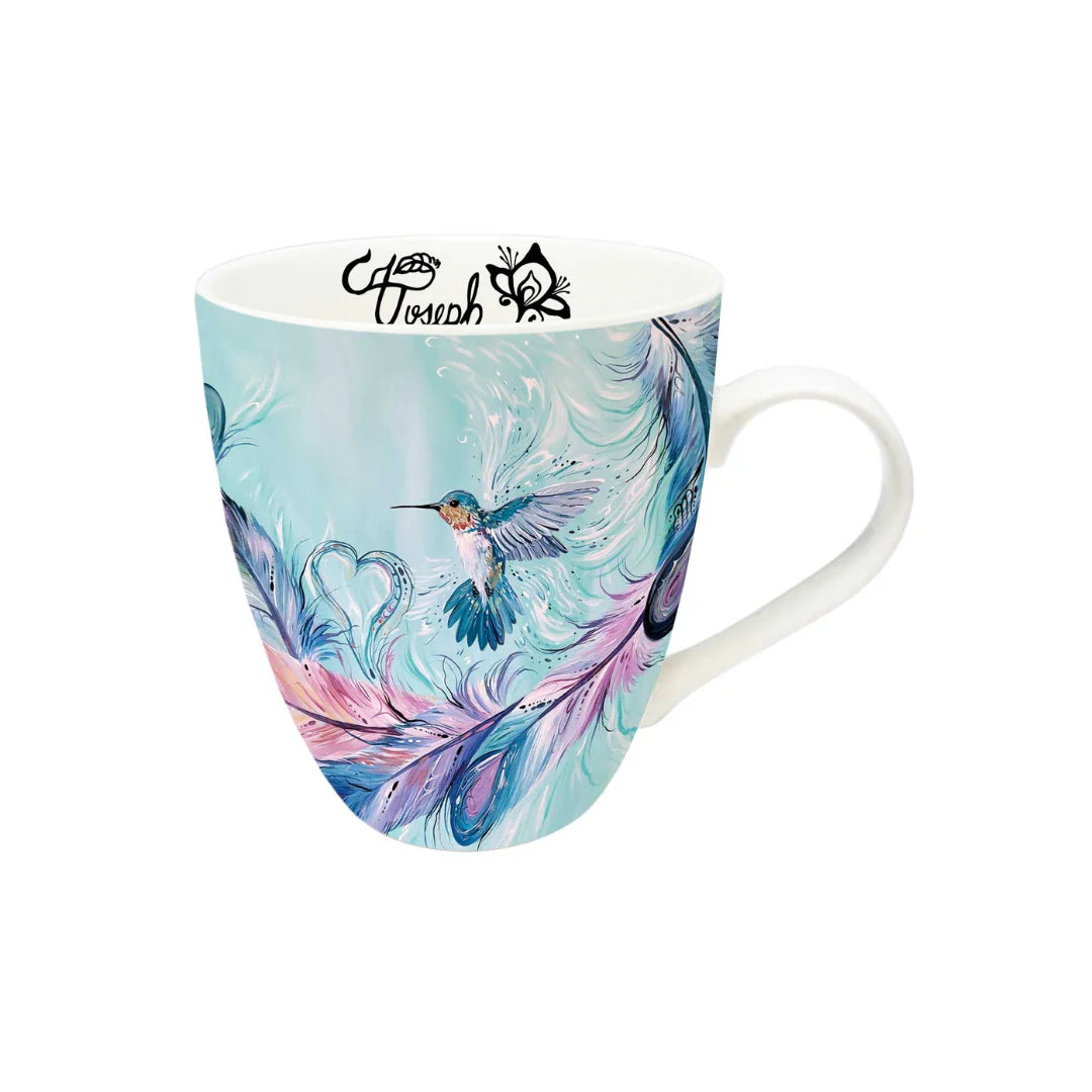 "Hummingbird Feathers" Indigenous Art Mug - Chaiya Home & Garden Decor