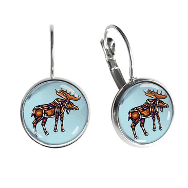 "Moose" Dome Earrings - Chaiya Home & Garden Decor