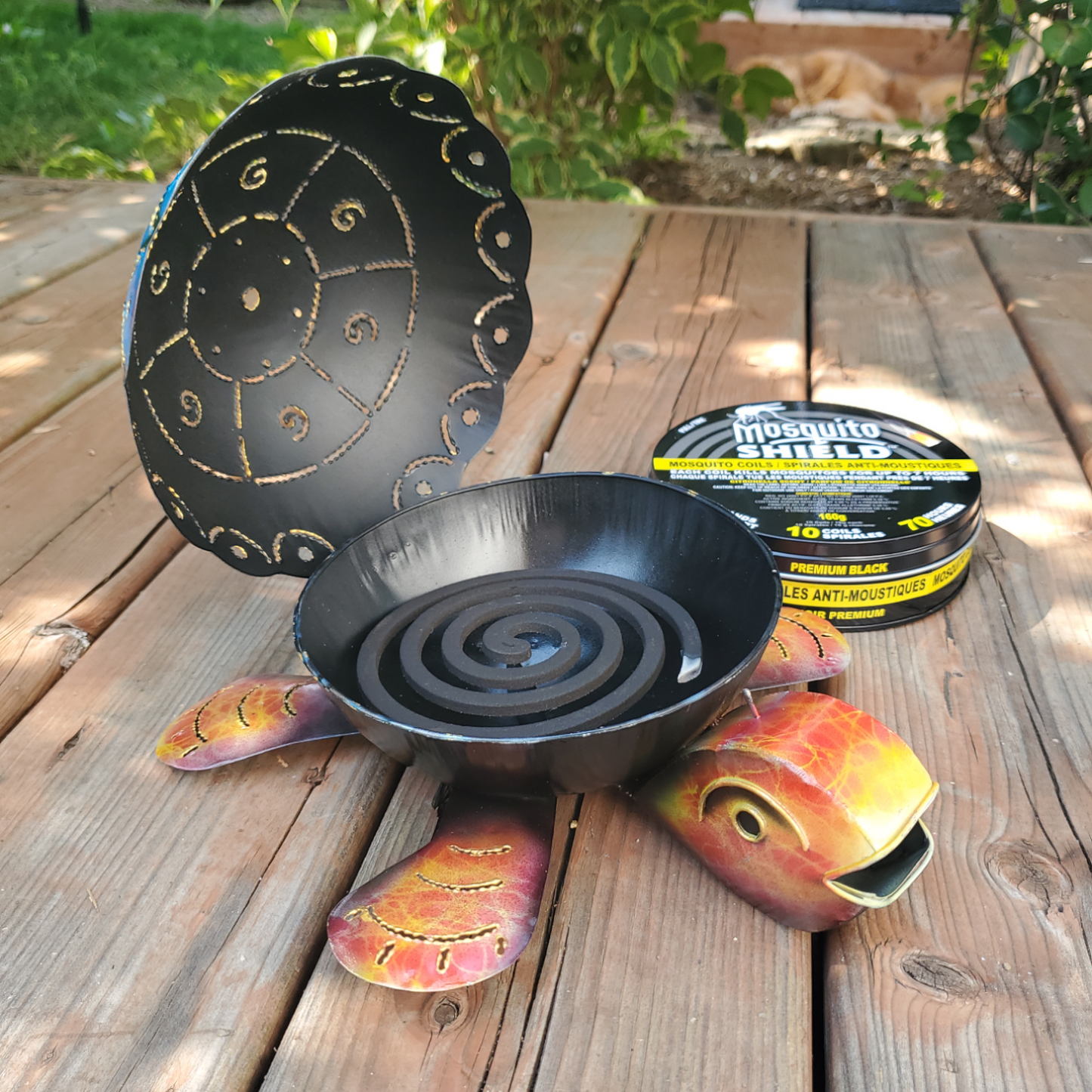 Turtle Mosquito Coil Holder - Multi Blue