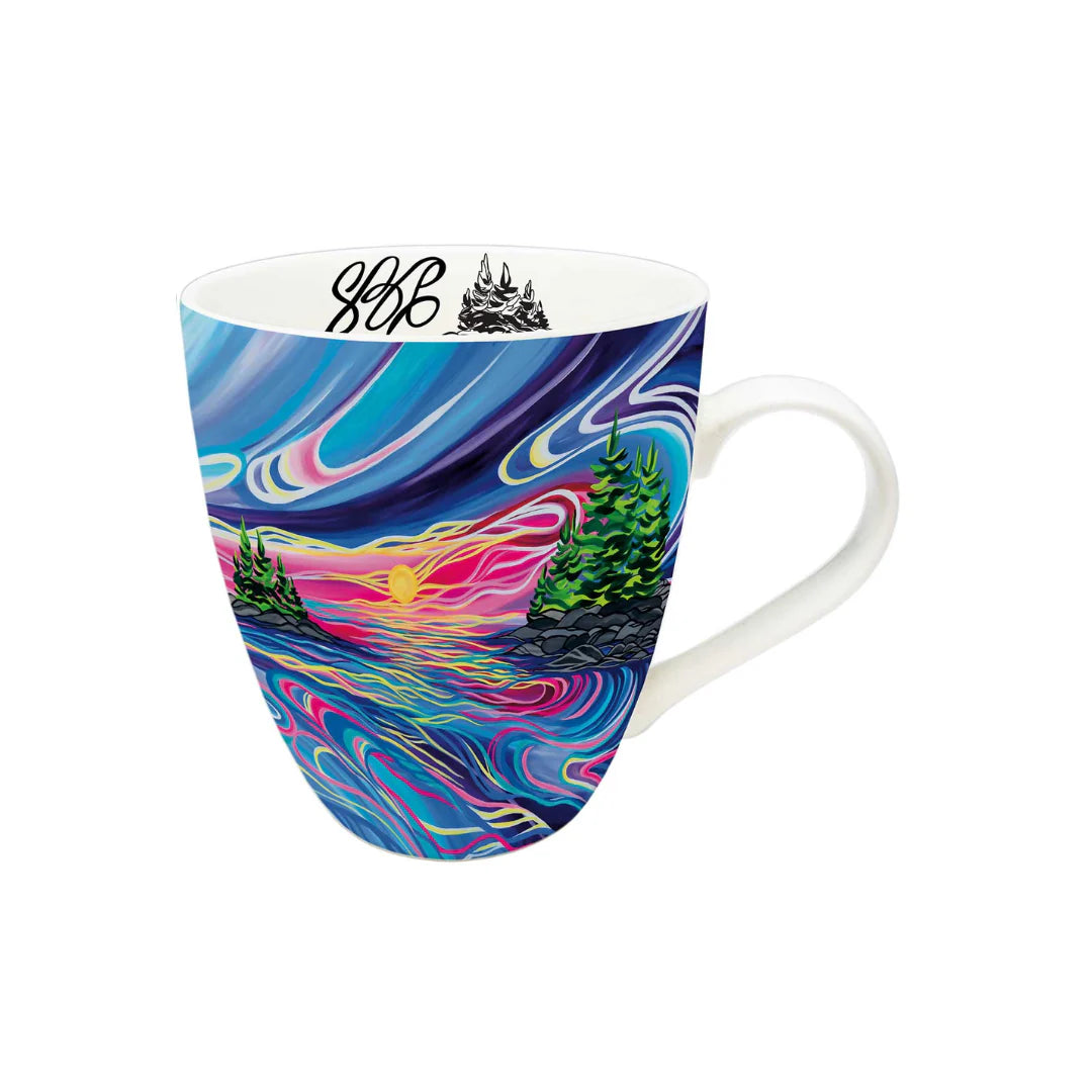 "Reflect and Grow with Love" Indigenous Art Mug - Chaiya Home & Garden Decor