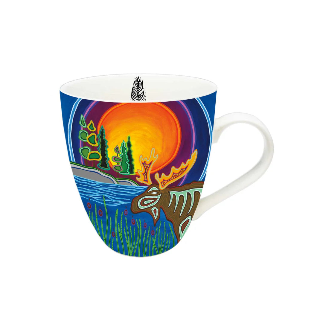 "Spirit of the Mooz" Indigenous Art Mug - Chaiya Home & Garden Decor