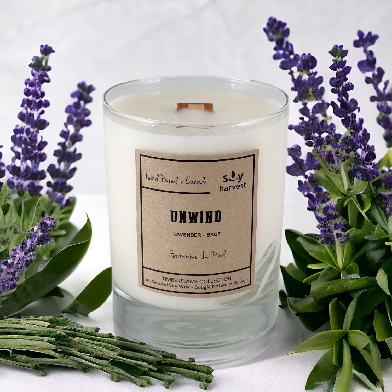 "Unwind" Timberflame Candle - Chaiya Home & Garden Decor