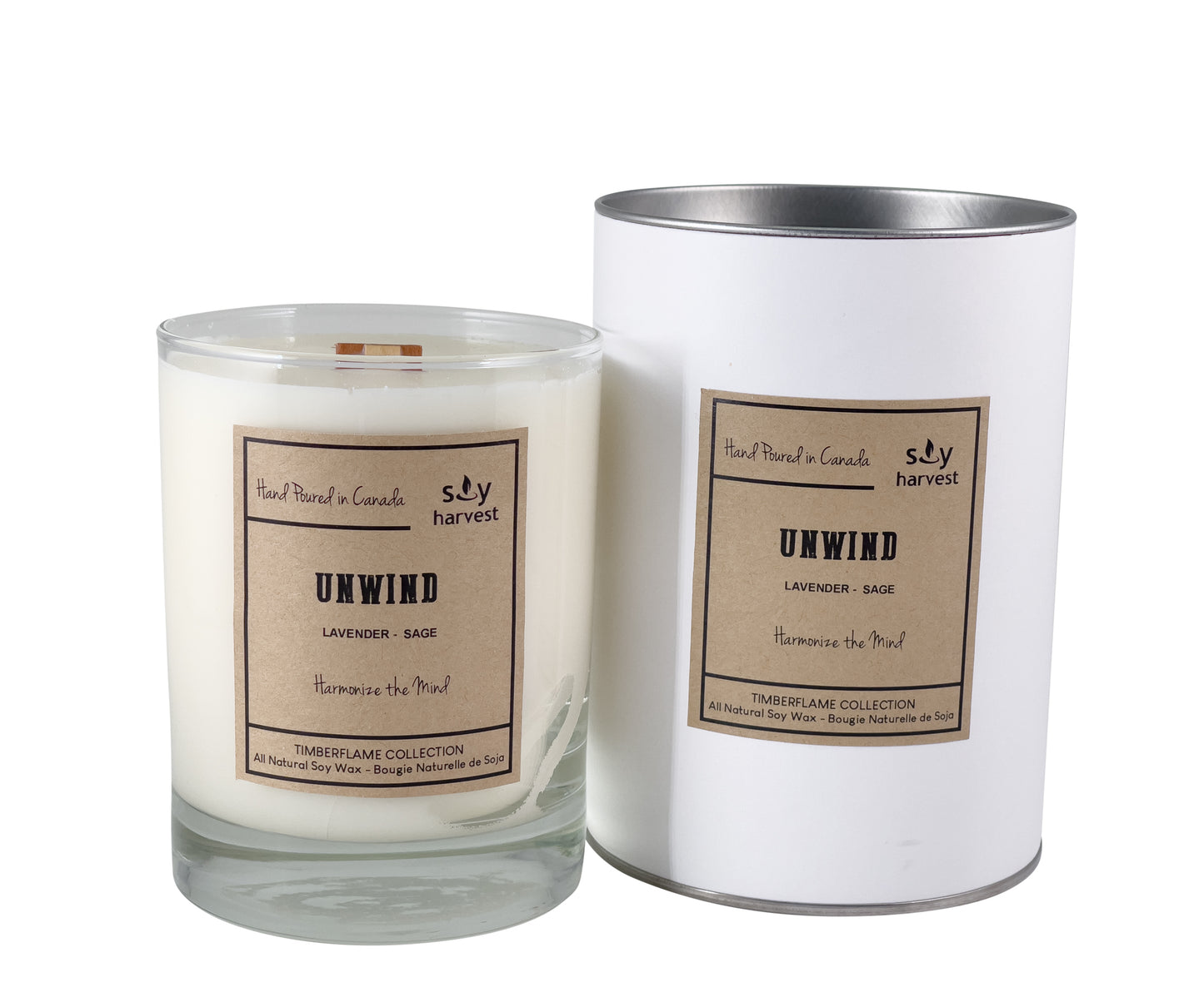 "Unwind" Timberflame Candle - Chaiya Home & Garden Decor