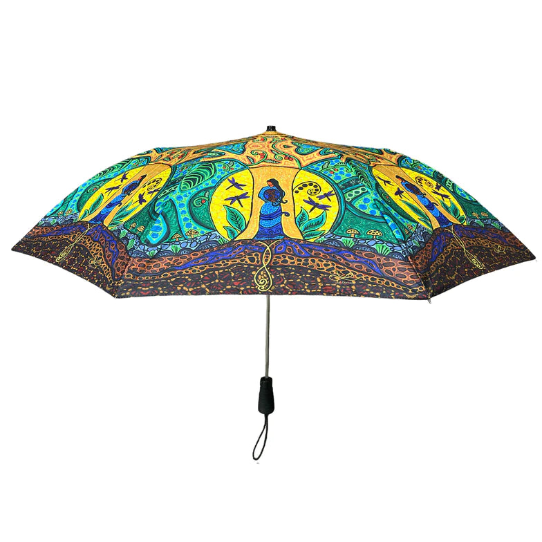 "Strong Earth Woman" Collapsible Umbrella - Chaiya Home & Garden Decor