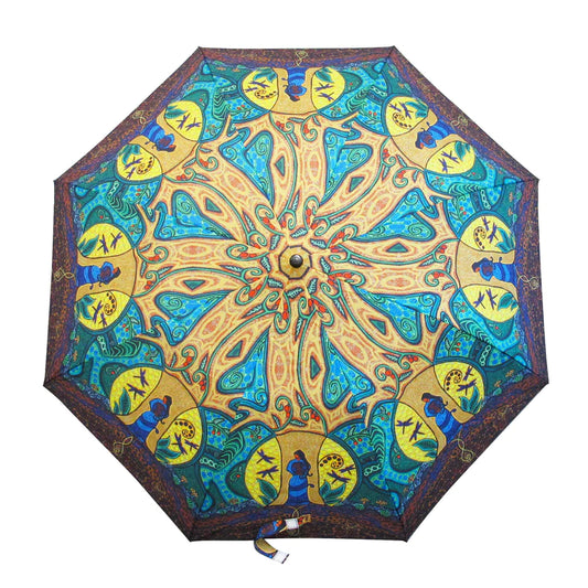 "Strong Earth Woman" Collapsible Umbrella - Chaiya Home & Garden Decor