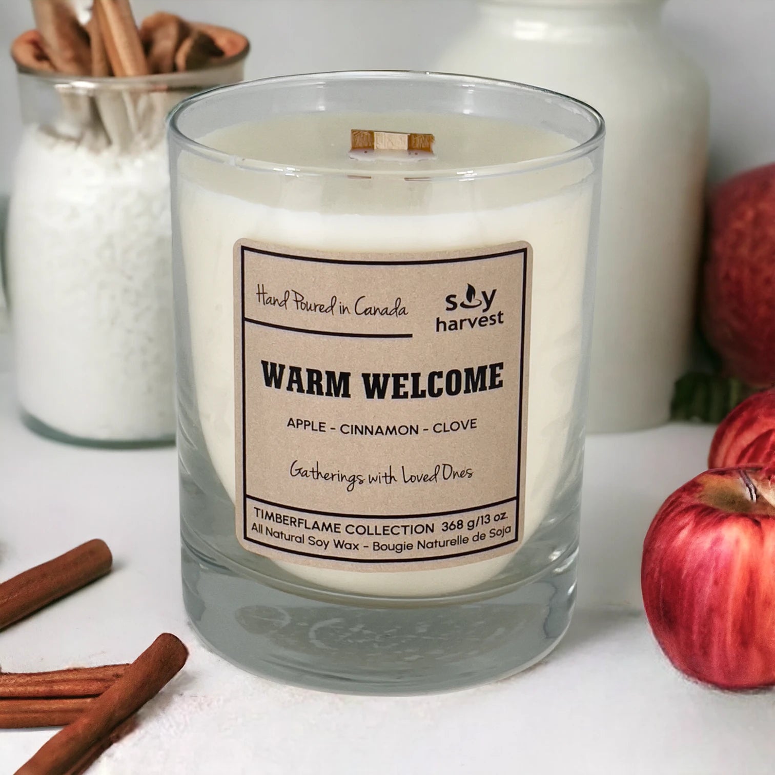 "Warm Welcome" Timberflame Candle - Chaiya Home & Garden Decor