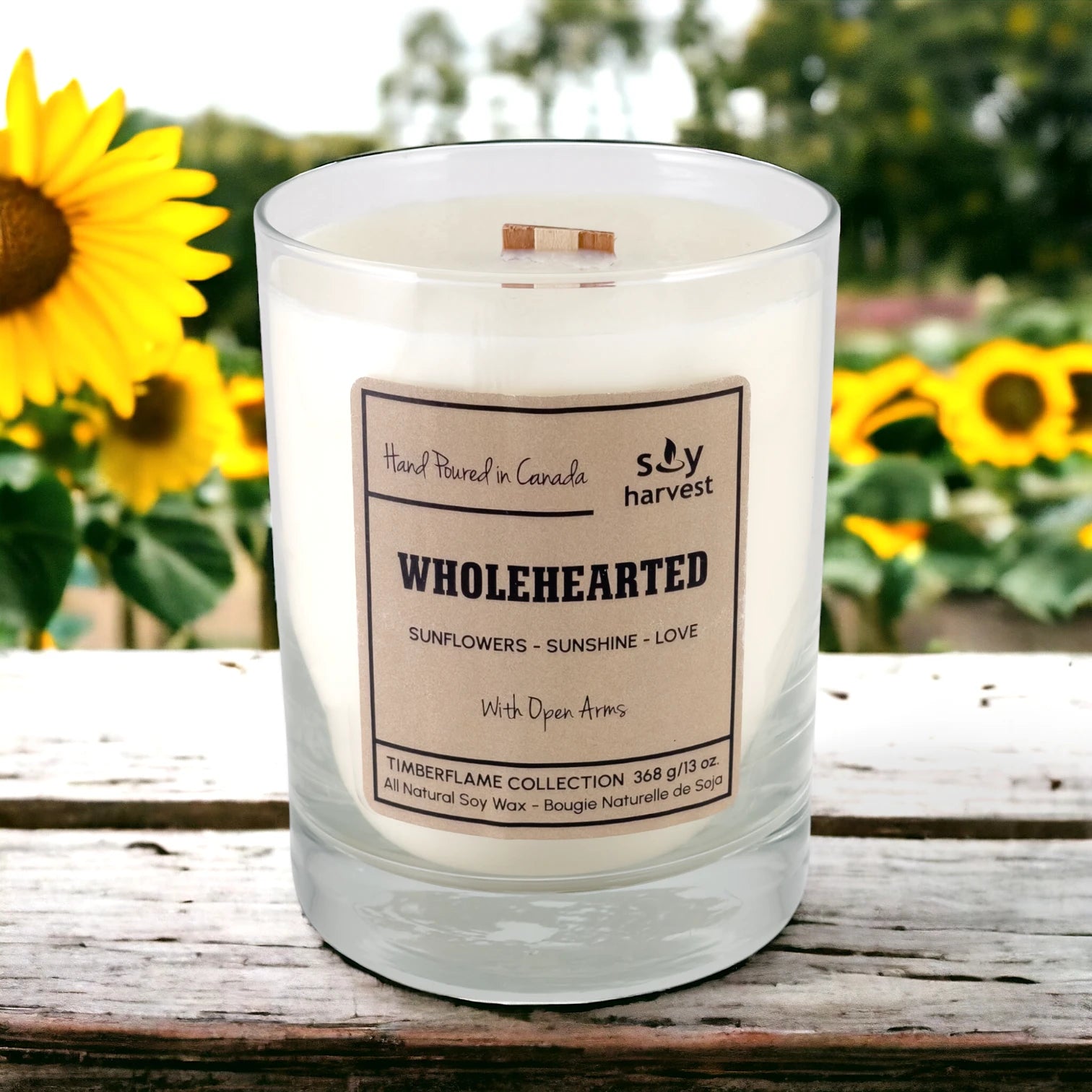 "Wholehearted" Timberflame Candle - Chaiya Home & Garden Decor